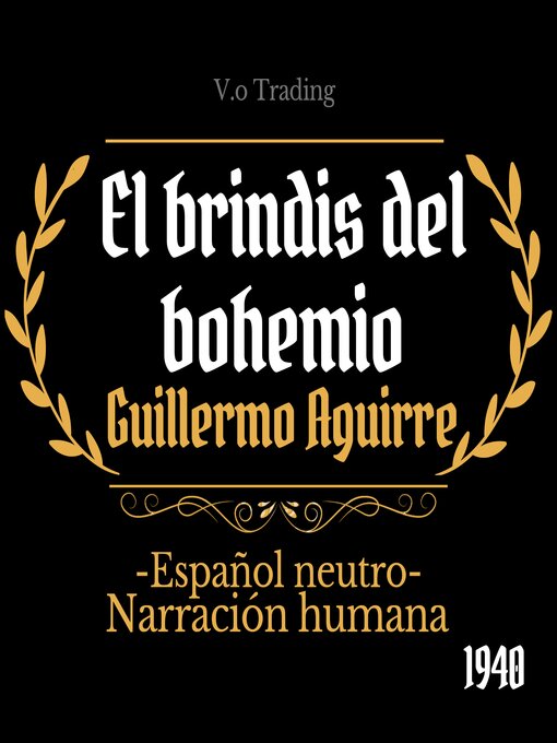 Cover image for El brindis del bohemio
